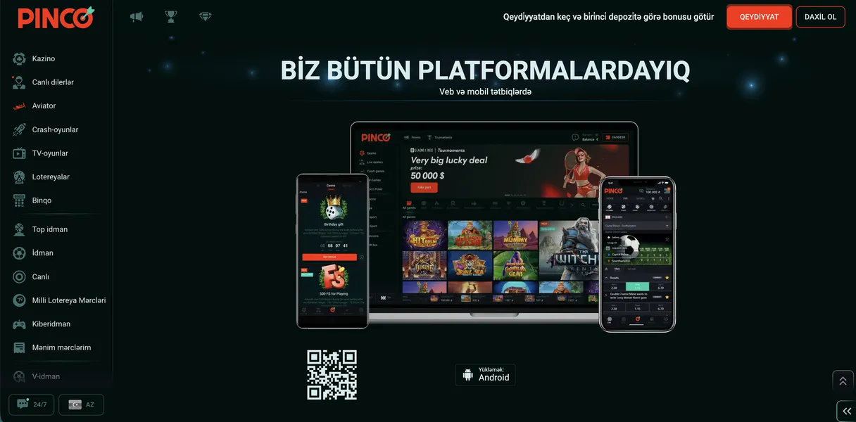 Pinco tətbiqinin yenilənməsi